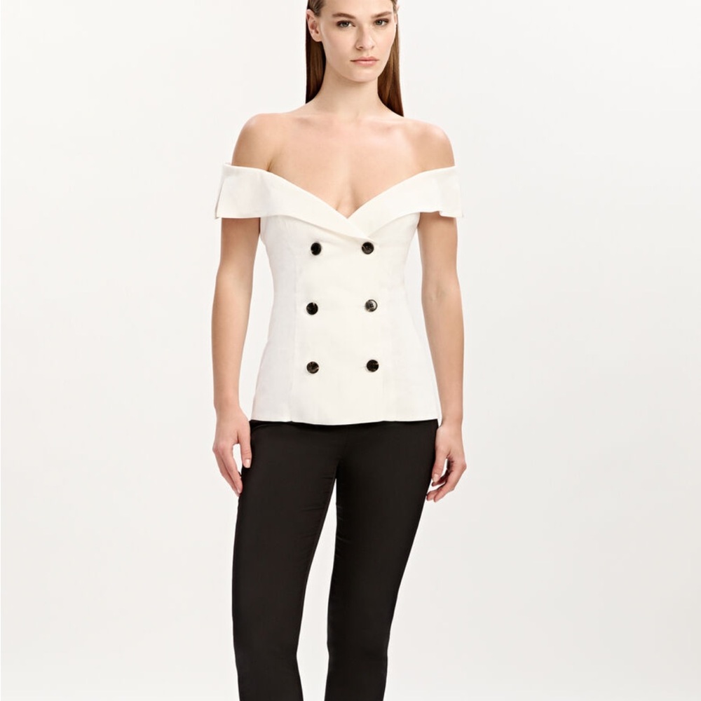 Bardot White Off-Shoulder Top